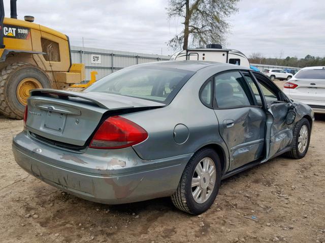 1FAFP56295A209854 - 2005 FORD TAURUS SEL GREEN photo 4