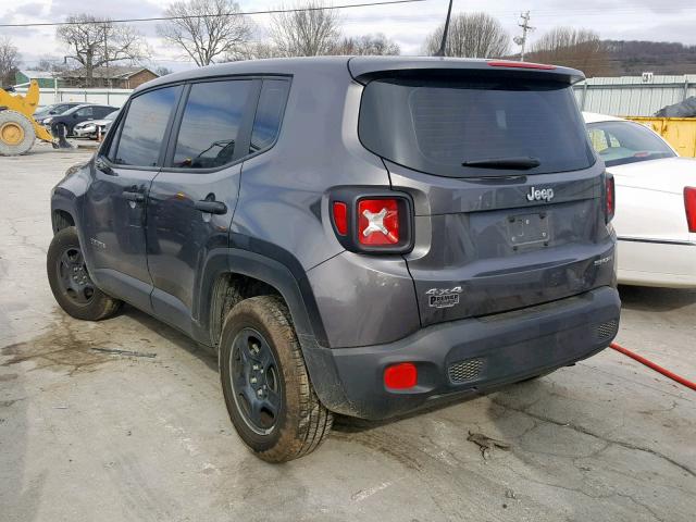 ZACCJBAB6HPG35283 - 2017 JEEP RENEGADE S 石墨色 照片 3