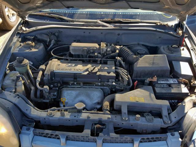 KMHCG45C44U566031 - 2004 HYUNDAI ACCENT GL GRAY photo 7