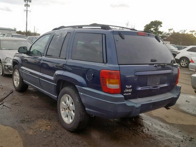 1J4GW48S41C509674 - 2001 JEEP GRAND CHER BLUE photo 3