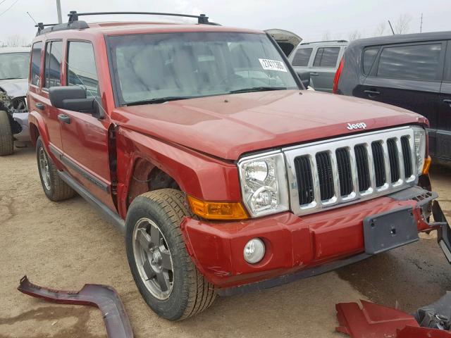1J8HG48K06C207001 - 2006 JEEP COMMANDER RED photo 1