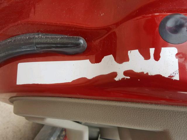 1J8HG48K06C207001 - 2006 JEEP COMMANDER RED photo 10