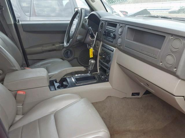 1J8HG48K06C207001 - 2006 JEEP COMMANDER RED photo 5