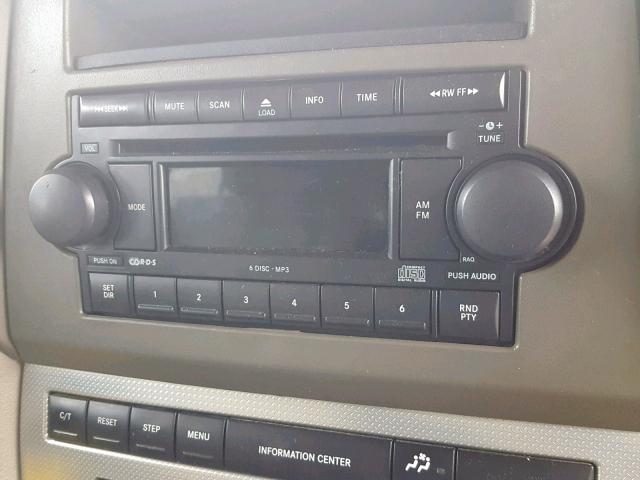 1J8HG48K06C207001 - 2006 JEEP COMMANDER RED photo 9