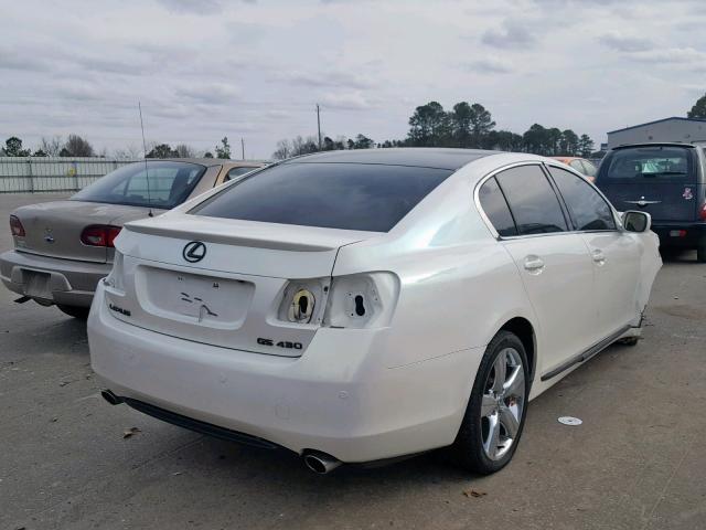 JTHBN96S665003695 - 2006 LEXUS GS GENERAT WHITE photo 4