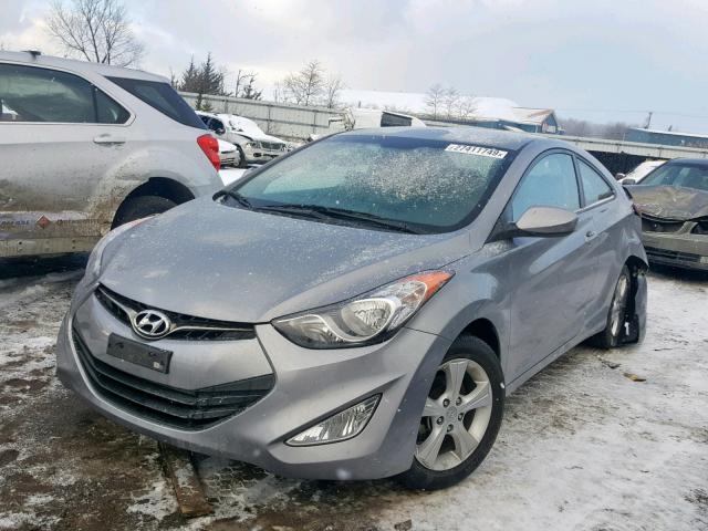 KMHDH6AE8DU022507 - 2013 HYUNDAI ELANTRA CO GRAY photo 2