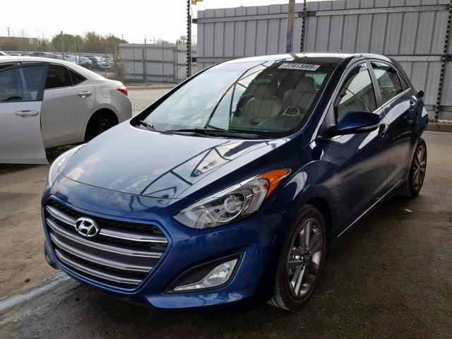 KMHD35LH3GU284293 - 2016 HYUNDAI ELANTRA GT BLUE photo 2