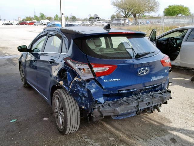 KMHD35LH3GU284293 - 2016 HYUNDAI ELANTRA GT BLUE photo 3