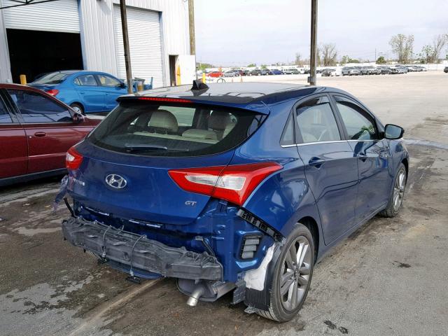 KMHD35LH3GU284293 - 2016 HYUNDAI ELANTRA GT BLUE photo 4