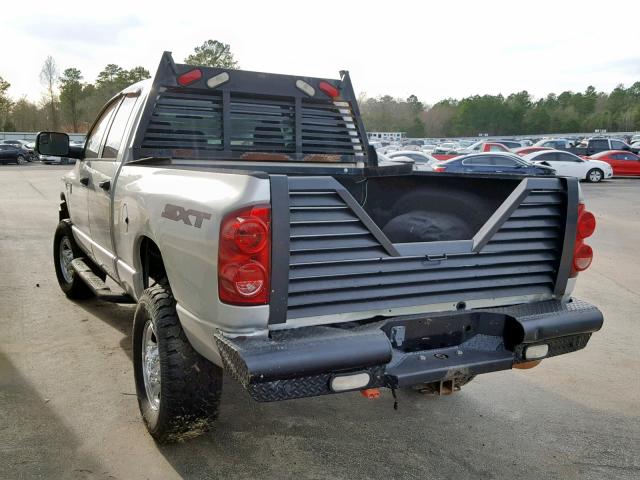 3D7KS28A18G225617 - 2008 DODGE RAM 2500 S ვერცხლისფერი ფოტო 3