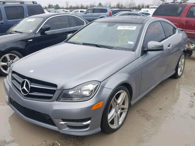 WDDGJ4HB3EG328543 - 2014 MERCEDES-BENZ C 250 GRAY photo 2