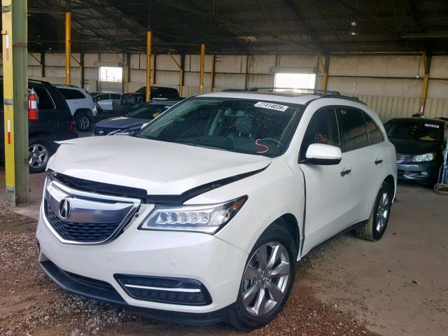 5FRYD4H84FB006465 - 2015 ACURA MDX ADVANC WHITE photo 2