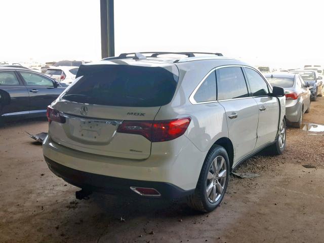 5FRYD4H84FB006465 - 2015 ACURA MDX ADVANC WHITE photo 4