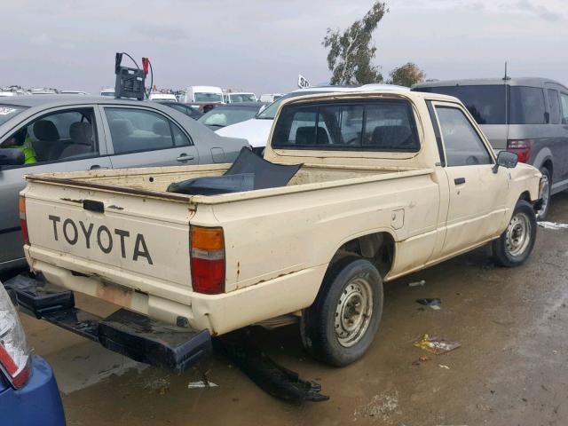 JT4RN50R1G0123224 - 1986 TOYOTA PICKUP 1/2 YELLOW photo 4