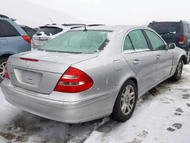 WDBUF65J93A304610 - 2003 MERCEDES-BENZ E 320 SILVER photo 4