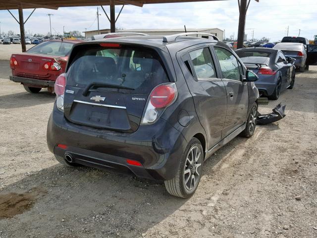 KL8CF6S90DC501476 - 2013 CHEVROLET SPARK 2LT BLACK photo 4