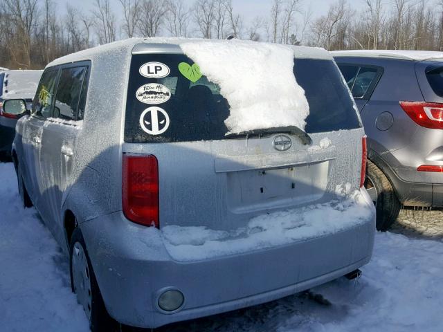 JTLKE50E881049749 - 2008 TOYOTA SCION XB SILVER photo 3