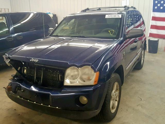 1J4HR58225C532409 - 2005 JEEP GRAND CHER BLUE photo 2