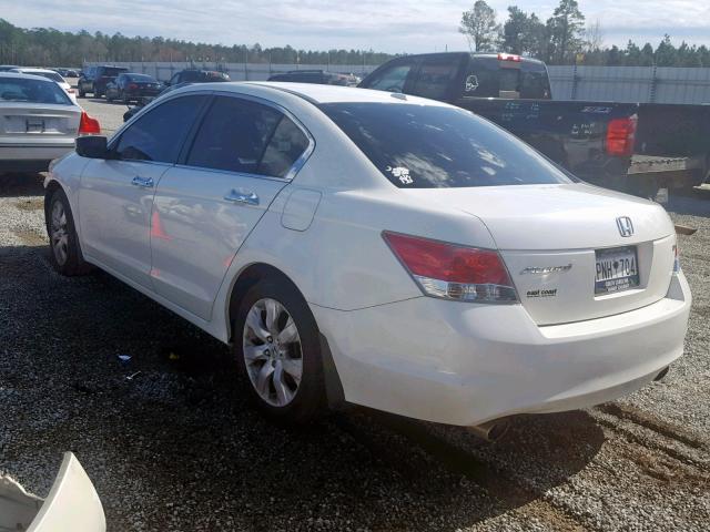 1HGCP36868A068849 - 2008 HONDA ACCORD EXL WHITE photo 3