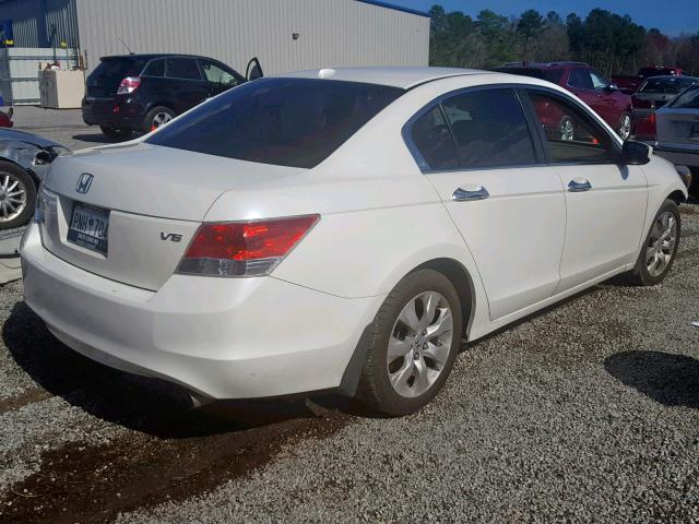 1HGCP36868A068849 - 2008 HONDA ACCORD EXL WHITE photo 4