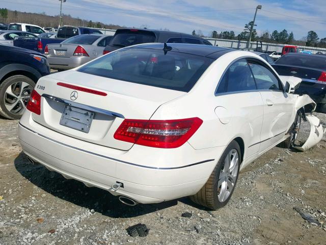 WDDKJ5GBXAF042433 - 2010 MERCEDES-BENZ E 350 WHITE photo 4