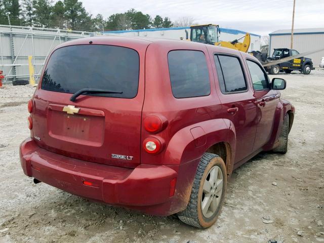 3GNCA23B79S606640 - 2009 CHEVROLET HHR LT BURGUNDY photo 4