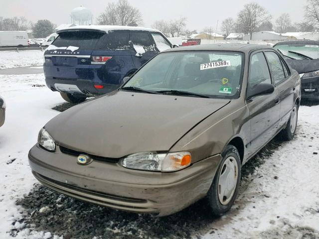 1Y1SK528XYZ402677 - 2000 CHEVROLET GEO PRIZM BROWN photo 2