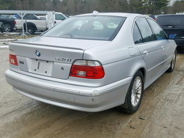 WBADN63493GS57283 - 2003 BMW 540 I AUTO SILVER photo 4