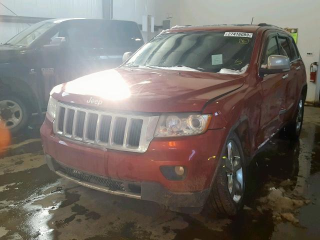 1J4RR5GG8BC576458 - 2011 JEEP GRAND CHER RED photo 2