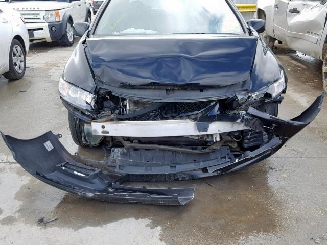 2HGFG12909H534925 - 2009 HONDA CIVIC EXL BLACK photo 9