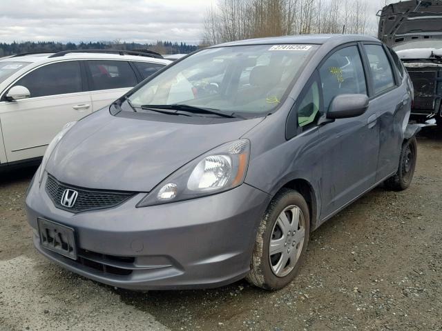 JHMGE8H31DC074267 - 2013 HONDA FIT GRAY photo 2