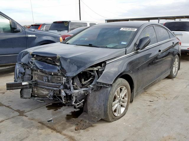 5NPEB4AC3BH252945 - 2011 HYUNDAI SONATA GLS BLACK photo 2