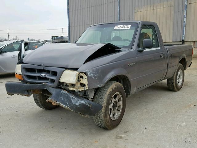 1FTYR10CXYPA06075 - 2000 FORD RANGER GRAY photo 2