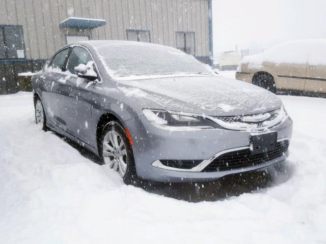 1C3CCCAB3FN718809 - 2015 CHRYSLER 200 LIMITE SILVER photo 1