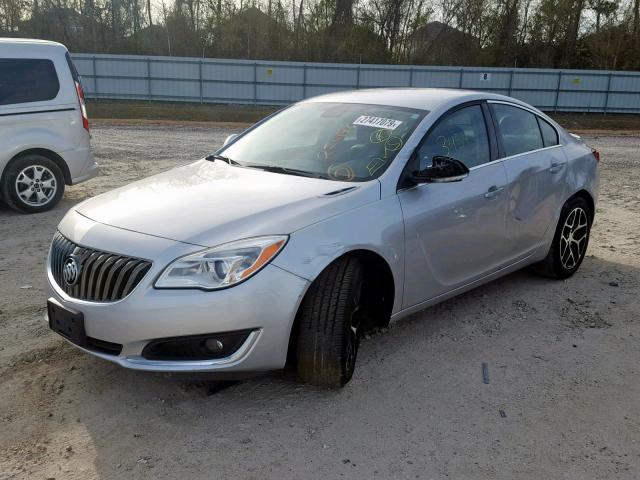 2G4GL5EX5H9103629 - 2017 BUICK REGAL SPOR SILVER photo 2