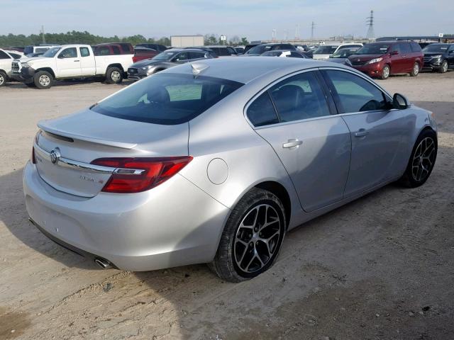 2G4GL5EX5H9103629 - 2017 BUICK REGAL SPOR SILVER photo 4