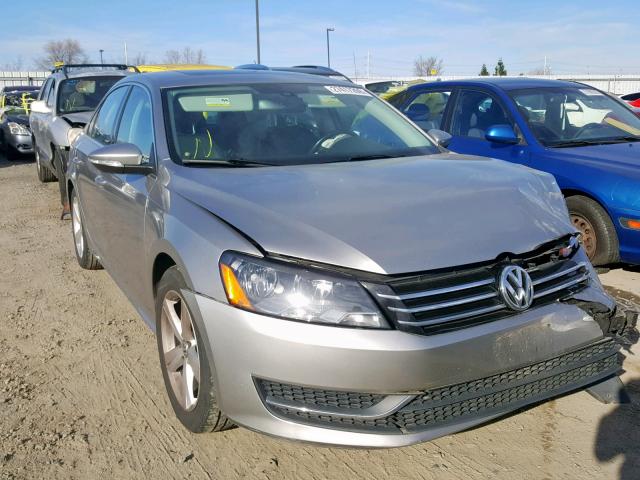 1VWBP7A32CC054664 - 2012 VOLKSWAGEN PASSAT SE SILVER photo 1