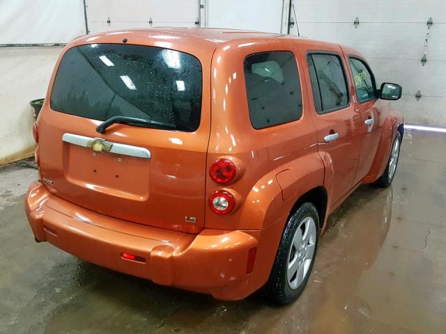 3GNDA13D87S638851 - 2007 CHEVROLET HHR LS ORANGE photo 4