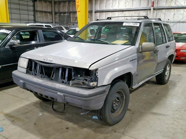 1J4GZ58S5SC521380 - 1995 JEEP GRAND CHER GRAY photo 2