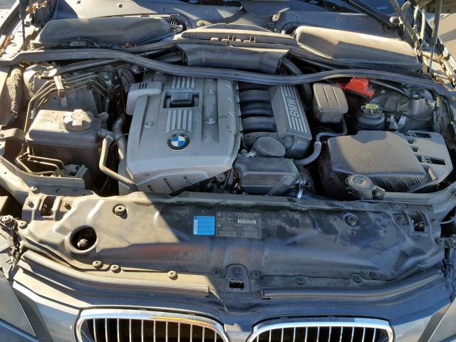 WBANE53517CW64888 - 2007 BMW 525 I GRAY photo 7