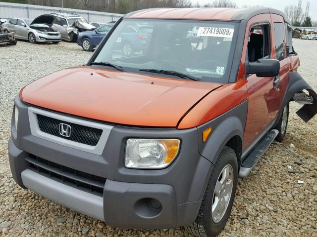 5J6YH17583L018021 - 2003 HONDA ELEMENT EX ORANGE photo 2