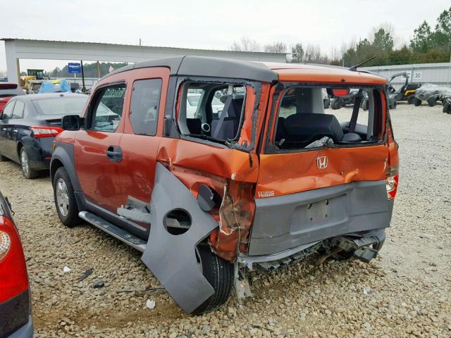 5J6YH17583L018021 - 2003 HONDA ELEMENT EX ORANGE photo 3