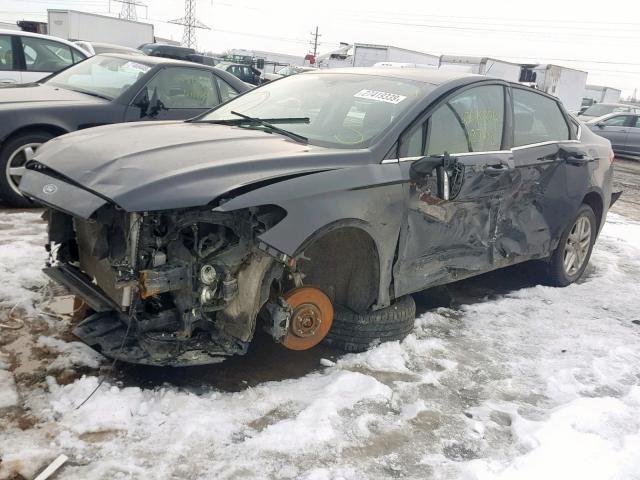 3FA6P0H73DR306953 - 2013 FORD FUSION SE BLACK photo 2