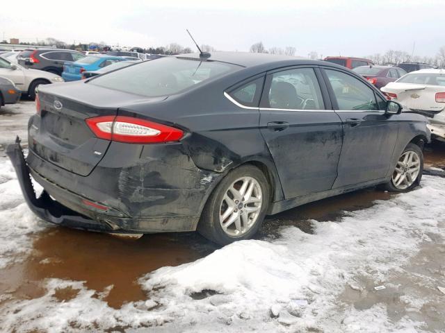 3FA6P0H73DR306953 - 2013 FORD FUSION SE BLACK photo 4