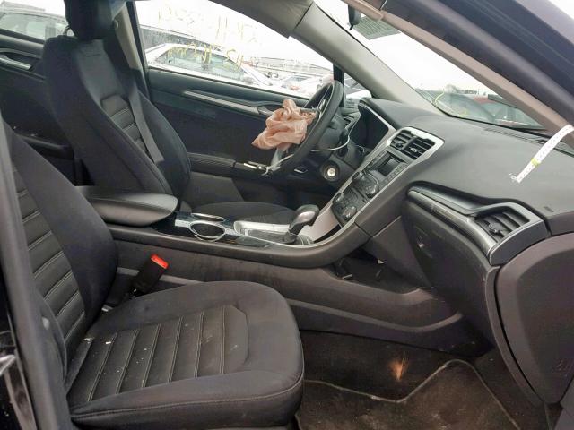 3FA6P0H73DR306953 - 2013 FORD FUSION SE BLACK photo 5