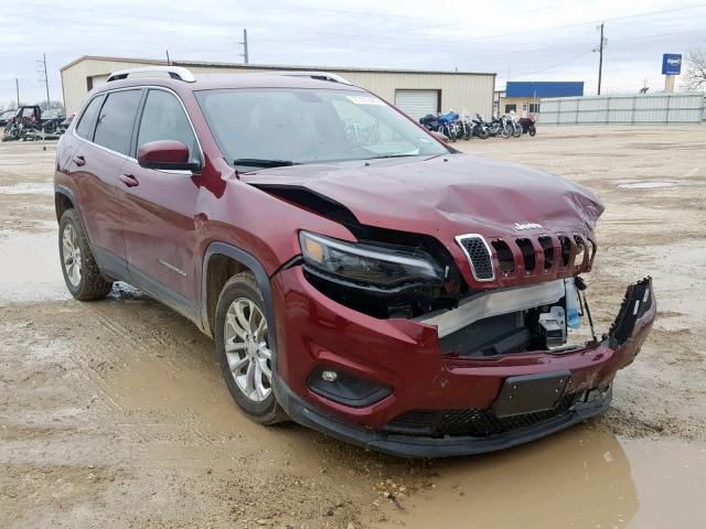 1C4PJLCB8KD241830 - 2019 JEEP CHEROKEE L MAROON photo 1