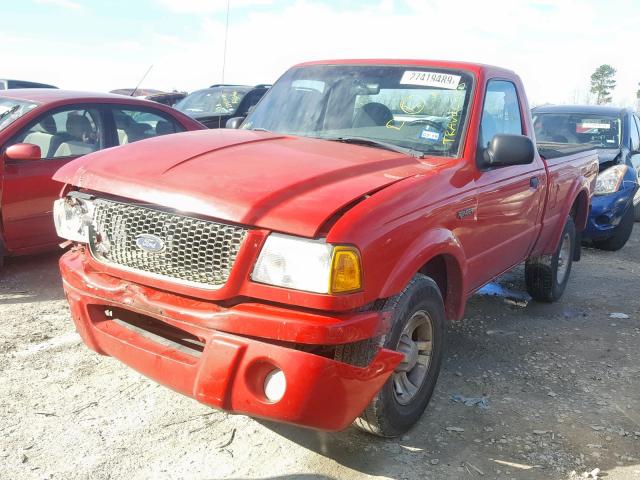 1FTYR10U53PA70798 - 2003 FORD RANGER RED photo 2