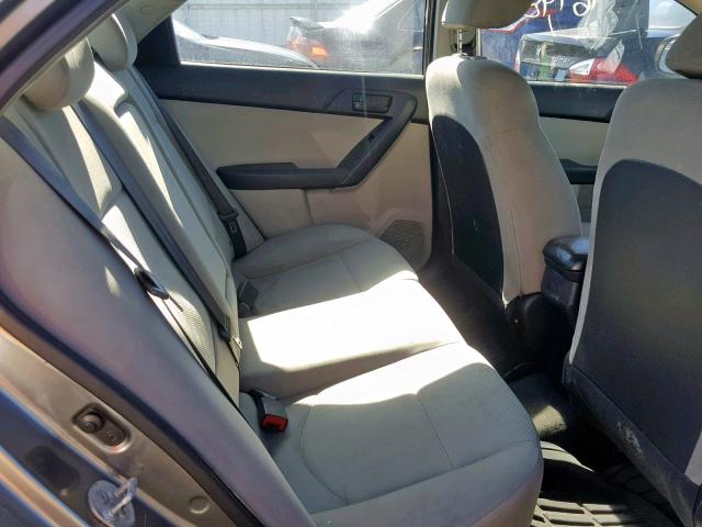 KNAFU4A29A5050807 - 2010 KIA FORTE EX GRAY photo 6