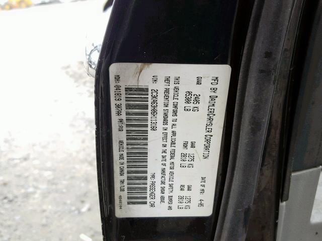 2C3KA63H06H113160 - 2006 CHRYSLER 300C BLACK photo 10