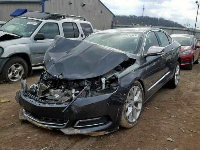 2G1155S33E9256469 - 2014 CHEVROLET IMPALA LTZ CHARCOAL photo 2